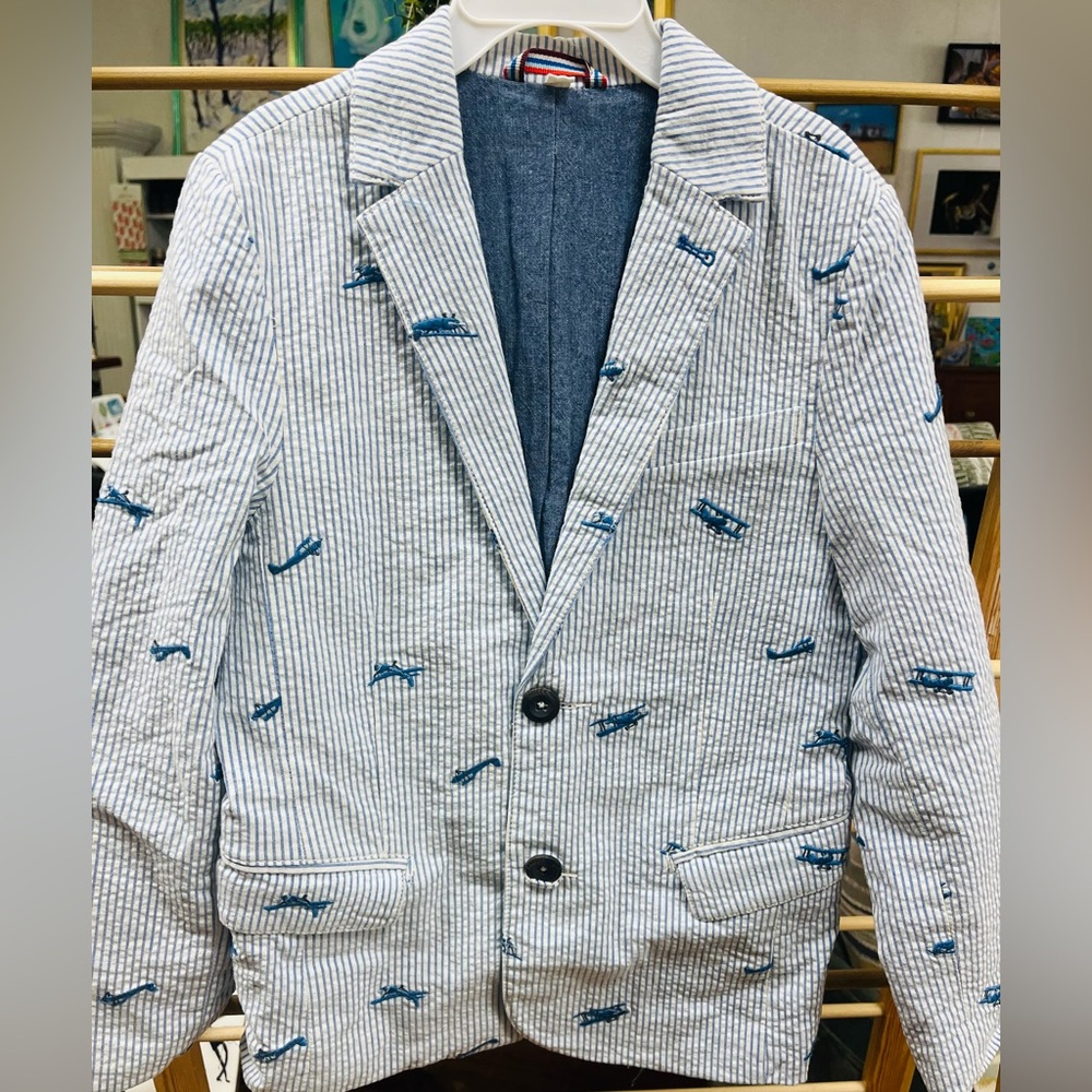 Mini Boden seersucker blazer